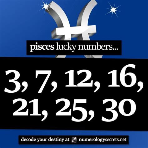 pisces winning numbers|Pisces Winning Numbers Horoscope .